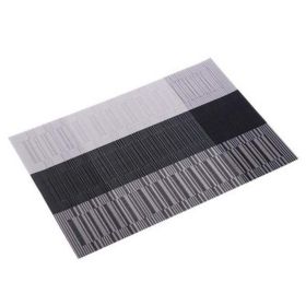 6 Pcs Versatile Black Placemats for Dining and Coffee Tables