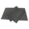 4 Pcs Non-Slip Dining Placemats – Black and White Woven Table Mats