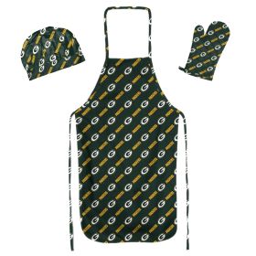 NFL Green Bay Packers 3-Piece Grill Set – Apron, Mitt, and Hat