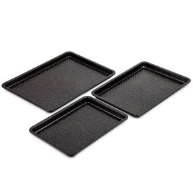 Thyme & Table Nonstick Black Sheet Pan Set – Perfect 3-Piece Bakeware