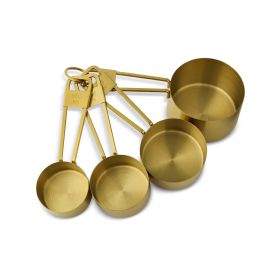 Thyme & Table Gold Stainless Steel Measuring Cups – 4-Piece Set, Beautiful & Practical