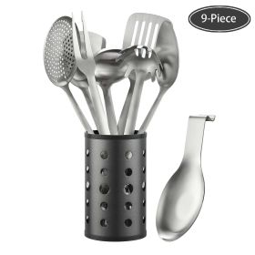 McCook 9-Piece Stainless Steel Kitchen Utensil Set- MC60 Kitchen Cooking Utensils