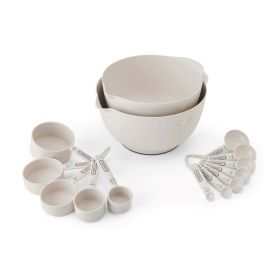 Farberware Pro 14-Piece Recycled Plastic Baking Set in Elegant Beige