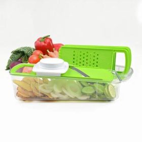 GO GREEN Multi-Function Veggie Grinder, Slicer, Cutter & Shredder