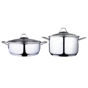 Serenk Modernist Cookware Set – 4-Piece Sauté Pan & Stock Pot Collection