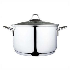 Modern Elegance: Serenk Stainless Steel Stock Pot, 24 cm