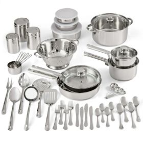 Complete Cookware and Cutlery Combo Set