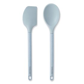 Thyme & Table 2-Piece Spatula and Spoon Set with Eco-Friendly Handles