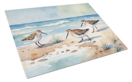 Sandpipers on the Shore Tempered Glass Board – Kitchen & Serving Essential