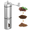 BrewEase Hand Crank Coffee Bean Grinder – Stainless Steel Design