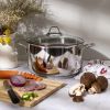 Modern Elegance: Serenk Stainless Steel Stock Pot, 24 cm