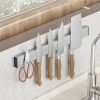 Premium Space-Saving Stainless Steel Magnetic Knife Rack for Kitchens