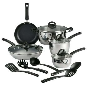 Everyday 14-Piece Tri-Ply Stainless Steel Cookware Set by Tramontina – Quality You Can Trust