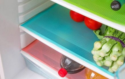 CleanChill Fridge Shelf Mats – Set of 10 Durable Liners