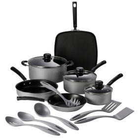 Tramontina Classic Silver 15-Piece Nonstick Cookware Set