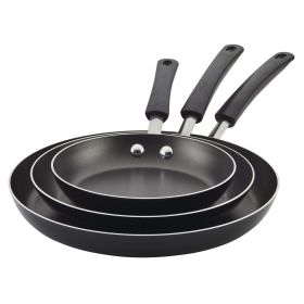 Farberware Easy Clean Non-Stick Trio - 3 Piece Frying Pan Set in Black