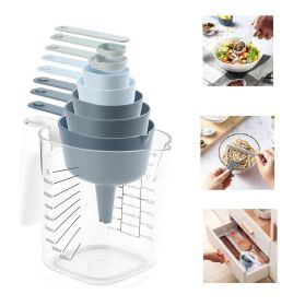 Misty Blue Essentials – 9-Piece Measuring Cups & Spoons Set