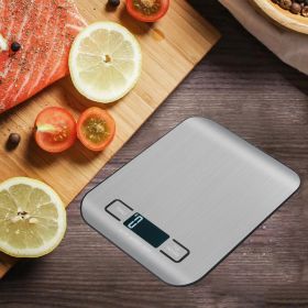 NutriWeigh Digital Kitchen Scale – Stainless Steel & LCD Display