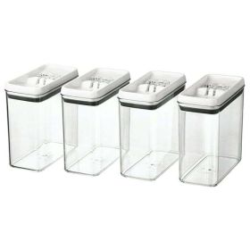 Better Homes & Gardens QuickSeal Flip-Tite Storage Set – 4 Rectangular Containers