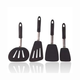 SwiftTurn 4-Piece Heat Resistant Silicone Spatula Set