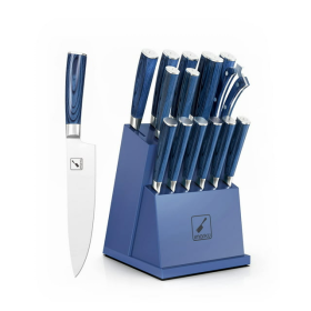 imarku BlueWave Knife Set – German Stainless Steel & Sharpener