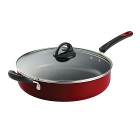 Tramontina 5 Qt Red Nonstick Jumbo Cooker with Lid, Aluminum