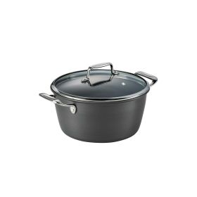 Durable 5 Quart Hard Anodized Dutch Oven with Nonstick Coating by Tramontina for Gourmet Cooking