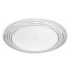 CrystalClear Swirl Dining Plates – Elegant 4-Piece Acrylic Set