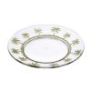 Better Homes & Gardens 9" Palm Tree Design Reusable Acrylic Dinner Plates, Set of 4