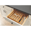 Better Homes & Gardens Expandable Bamboo Silverware Organizer, Natural Finish