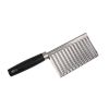 Versatile Wavy Knife Chopper for Crinkle-Cut Potatoes, Vegetables, and Fruits - Essential Kitchen Gadget