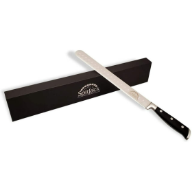 Chef-Grade 11-Inch Brisket Slicing Knife with Stainless Steel Granton Edge for Effortless Meat Cutting