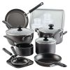 Farberware 20-Piece Easy Clean Aluminum Nonstick Cookware Set - Elegant Gray