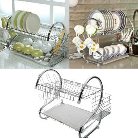 NeatNest 2-Tier Dish Drying Rack with Cutlery Holder