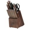 Chicago Cutlery Precision Cut 15-Piece Knife Set with Shears, Sharpening Steel & Wooden Block