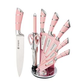 Better Homes & Gardens Non-Stick Pink 9-Piece Knife Set