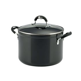 Tramontina 8 Quart Non-Stick Covered Stock Pot in Elegant Gray