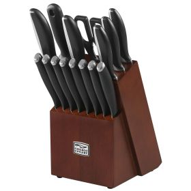 Chicago Cutlery Avondale Premium 16-Piece Knife Set with Chic Wood Block