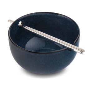 Atlantic Blue Stoneware Ramen Bowl – A Signature Piece from Thyme & Table