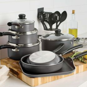 Tramontina Steel Gray 18-Piece Non-Stick Cookware Set, Primaware Series