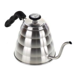 Gooseneck Kettle with Thermometer Stainless Steel Coffee Kettle Tea Kettle Ergonomic Hand Drip Pour Over Suitable for all Stove-tops