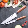 CookStyle 8-Piece Stainless Steel Knife Set – Sleek Rose Gold Kitchen Collection