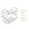 NeatNest 2-Tier Dish Drying Rack with Cutlery Holder