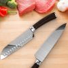 8" Chef Knife & Santoku Cutter – Precision Forged Germany 1.4116 Stainless Steel with Wood Handle