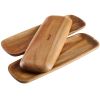 Hecef Acacia Charcuterie Board and Serving Platter 3 Piece Set,