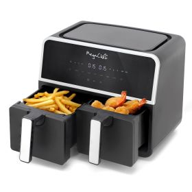 MegaChef Dual 4.8 + 4.8 Quart Digital Electric Air Fryer MegaChef Dual 4.8 + 4.8 Quart Digital Electric Air Fryer