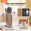 VEVOR Acacia Wood Knife Block – 10-Inch Double-Sided Magnetic Stand for Kitchen Knives