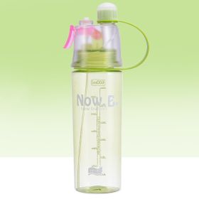 Portable Outdoor Sports Mist Spray Water Bottle (Option: Green-600ml)