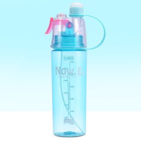 Portable Outdoor Sports Mist Spray Water Bottle (Option: Blue-400ml)