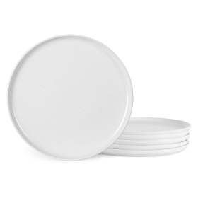 Stone Plate-Versatile and Elegant – Multifunctional Ceramic Dinner Plates (10.6 inches) (Option: White-6PCS Set)